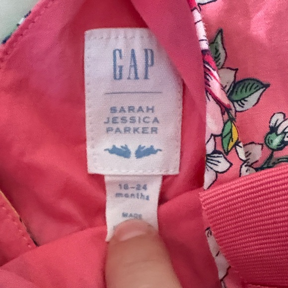 GAP Sarah Jessica Parker Floral Pink Kids Dress - Picture 2 of 6